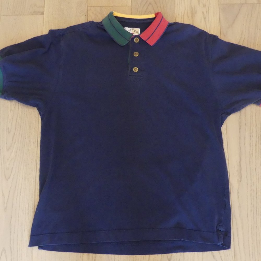 Cutter & Buck Vintage Navy Blue Large Polo